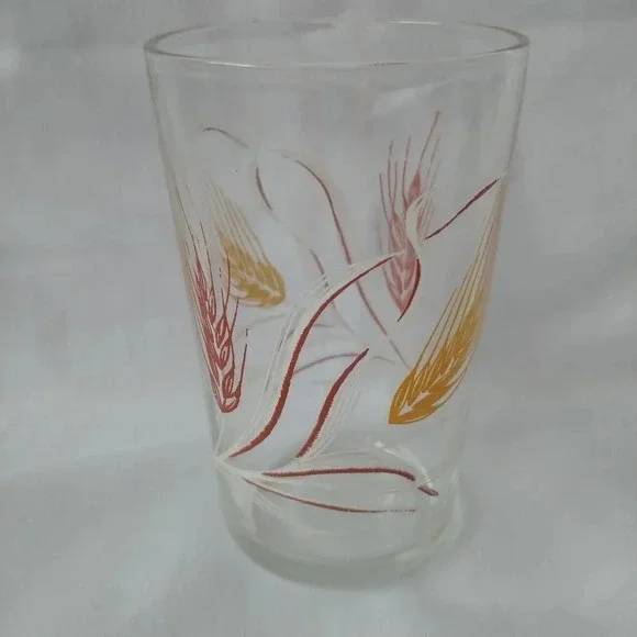 Vintage Harvest Wheat Motif Breakfast Cup - Picture 2 of 8